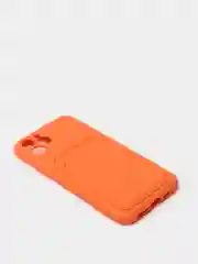 Оранжевый чехлы Iphone c кармашком для карт