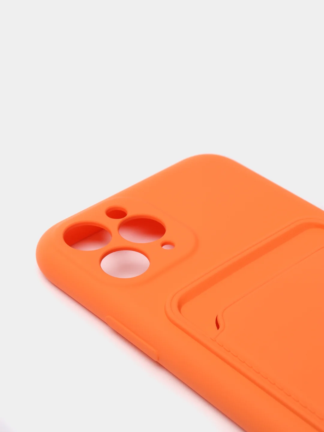 Оранжевый чехлы Iphone c кармашком для карт