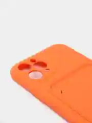 Оранжевый чехлы Iphone c кармашком для карт