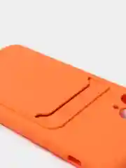 Оранжевый чехлы Iphone c кармашком для карт