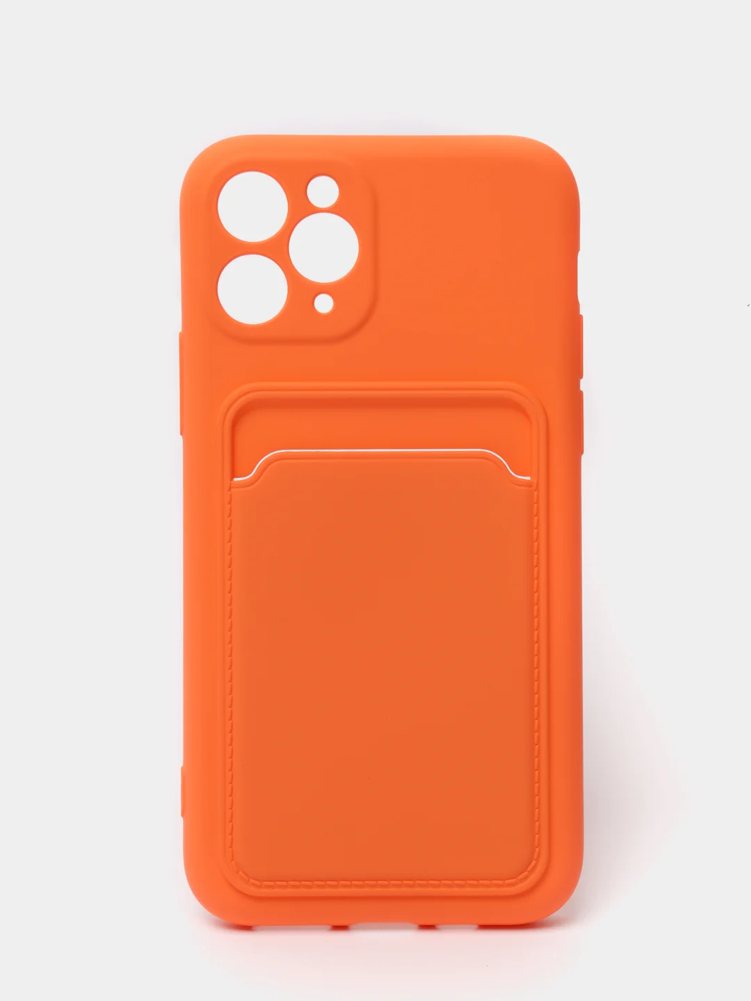 Оранжевый чехлы Iphone c кармашком для карт