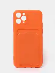 Оранжевый чехлы Iphone c кармашком для карт