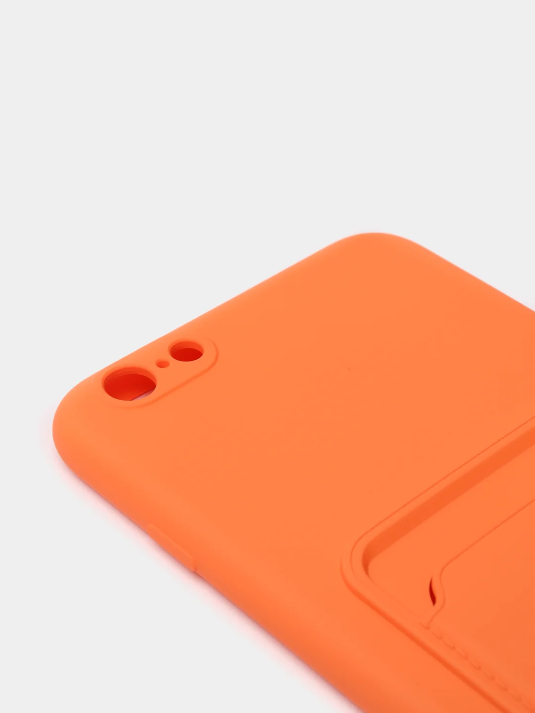 Оранжевый чехлы Iphone c кармашком для карт