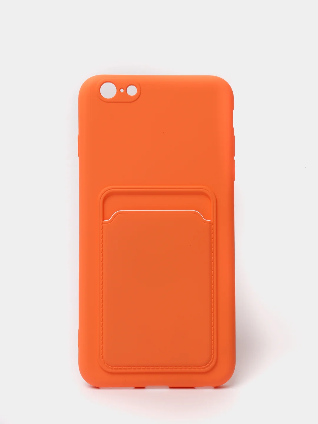 Оранжевый чехлы Iphone c кармашком для карт