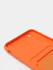 Оранжевый чехлы Iphone c кармашком для карт