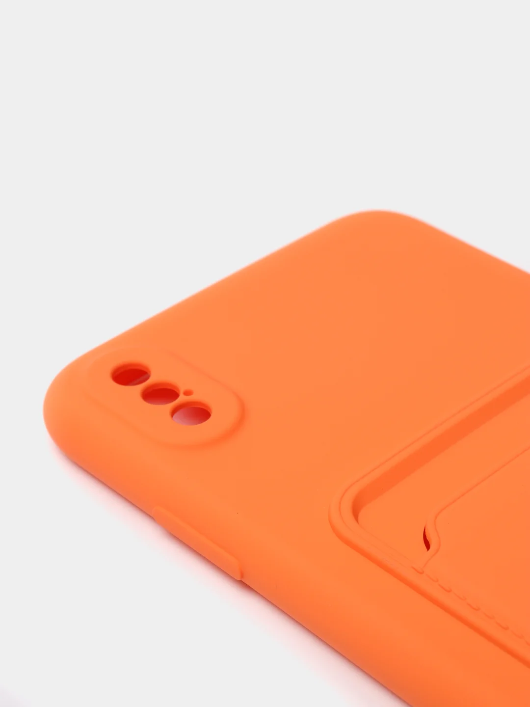 Оранжевый чехлы Iphone c кармашком для карт