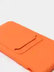 Оранжевый чехлы Iphone c кармашком для карт