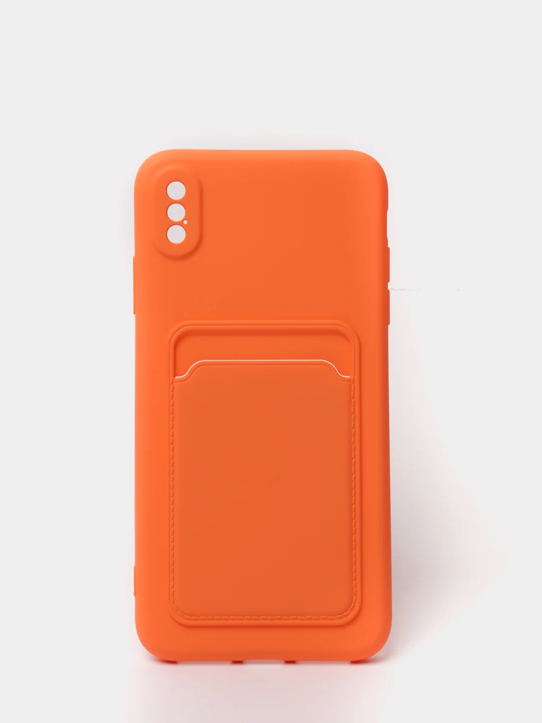 Оранжевый чехлы Iphone c кармашком для карт