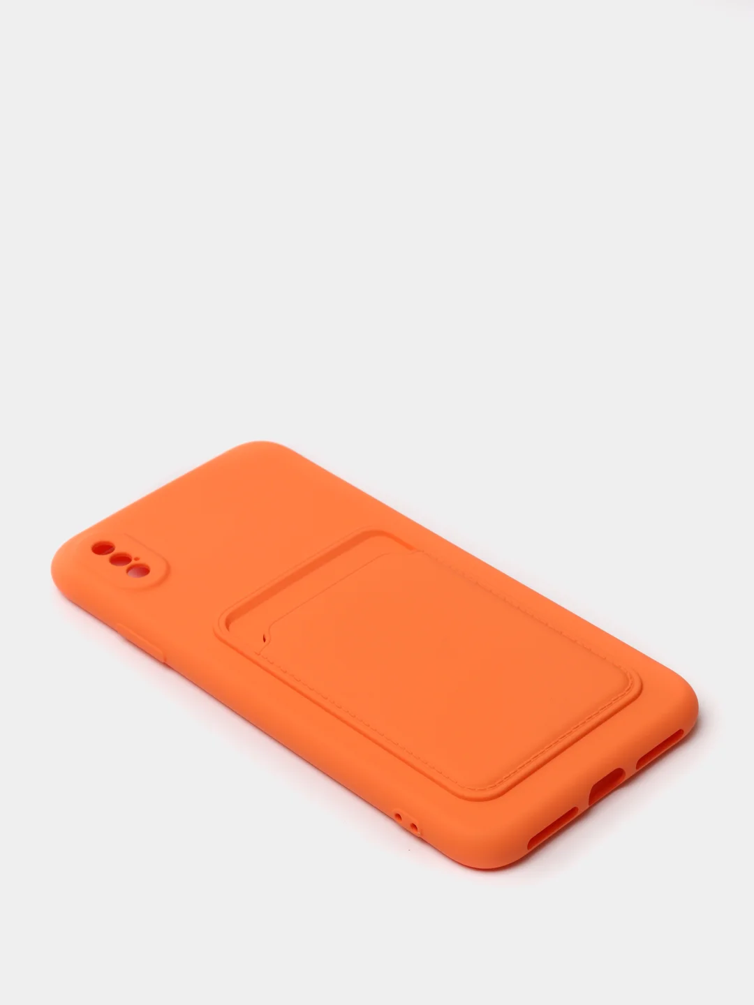Оранжевый чехлы Iphone c кармашком для карт