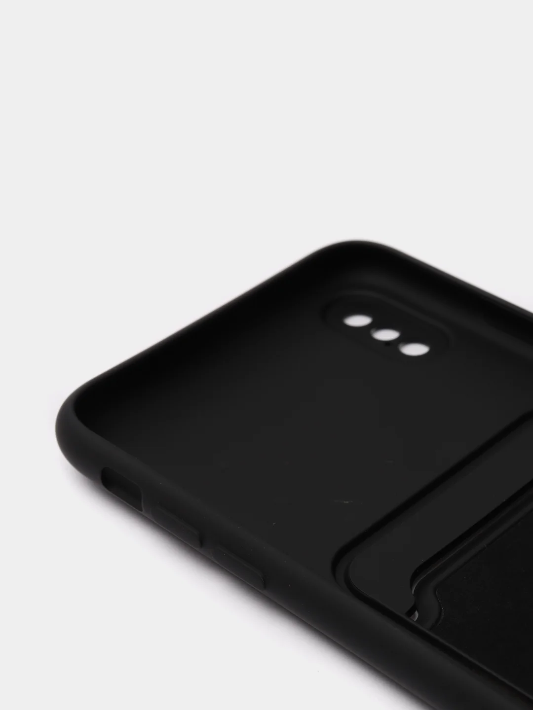 Черный чехлы Iphone c кармашком для карт