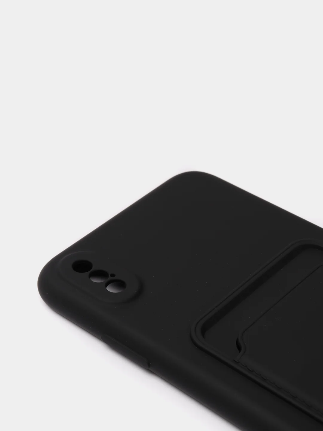 Черный чехлы Iphone c кармашком для карт