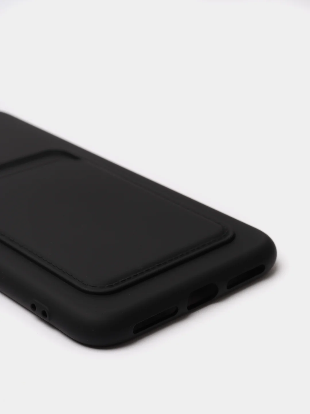 Черный чехлы Iphone c кармашком для карт