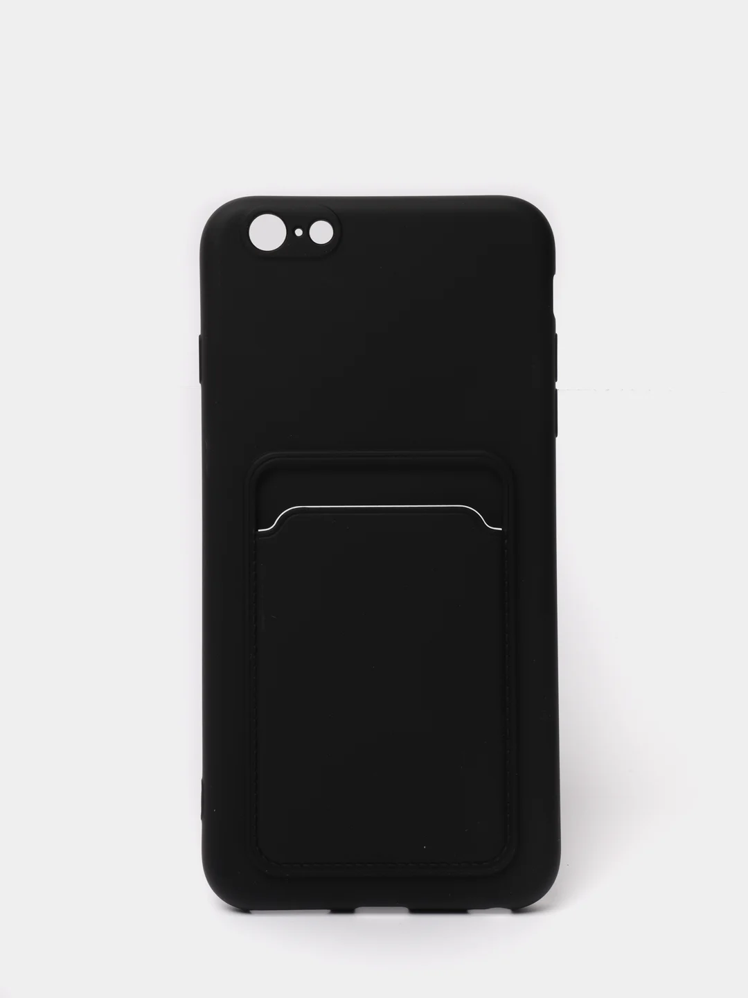 Черный чехлы Iphone c кармашком для карт