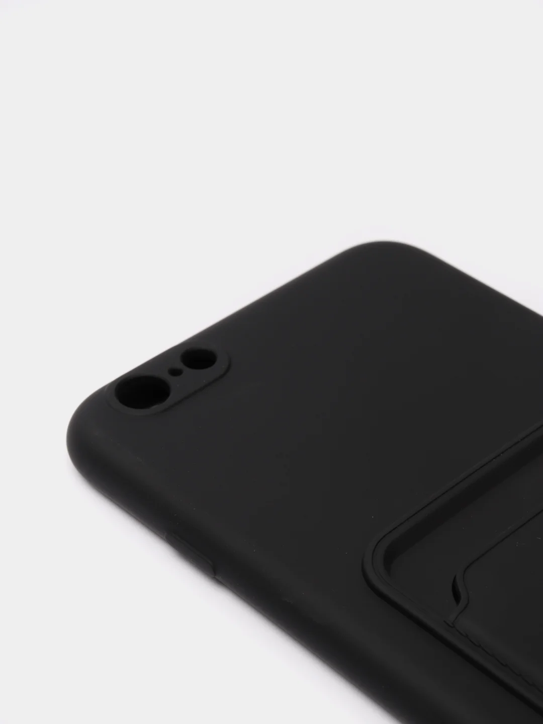 Черный чехлы Iphone c кармашком для карт