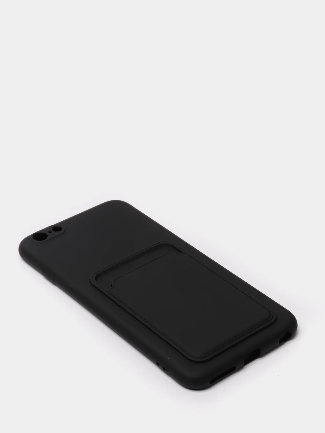 Черный чехлы Iphone c кармашком для карт