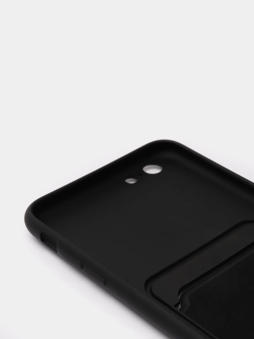 Черный чехлы Iphone c кармашком для карт