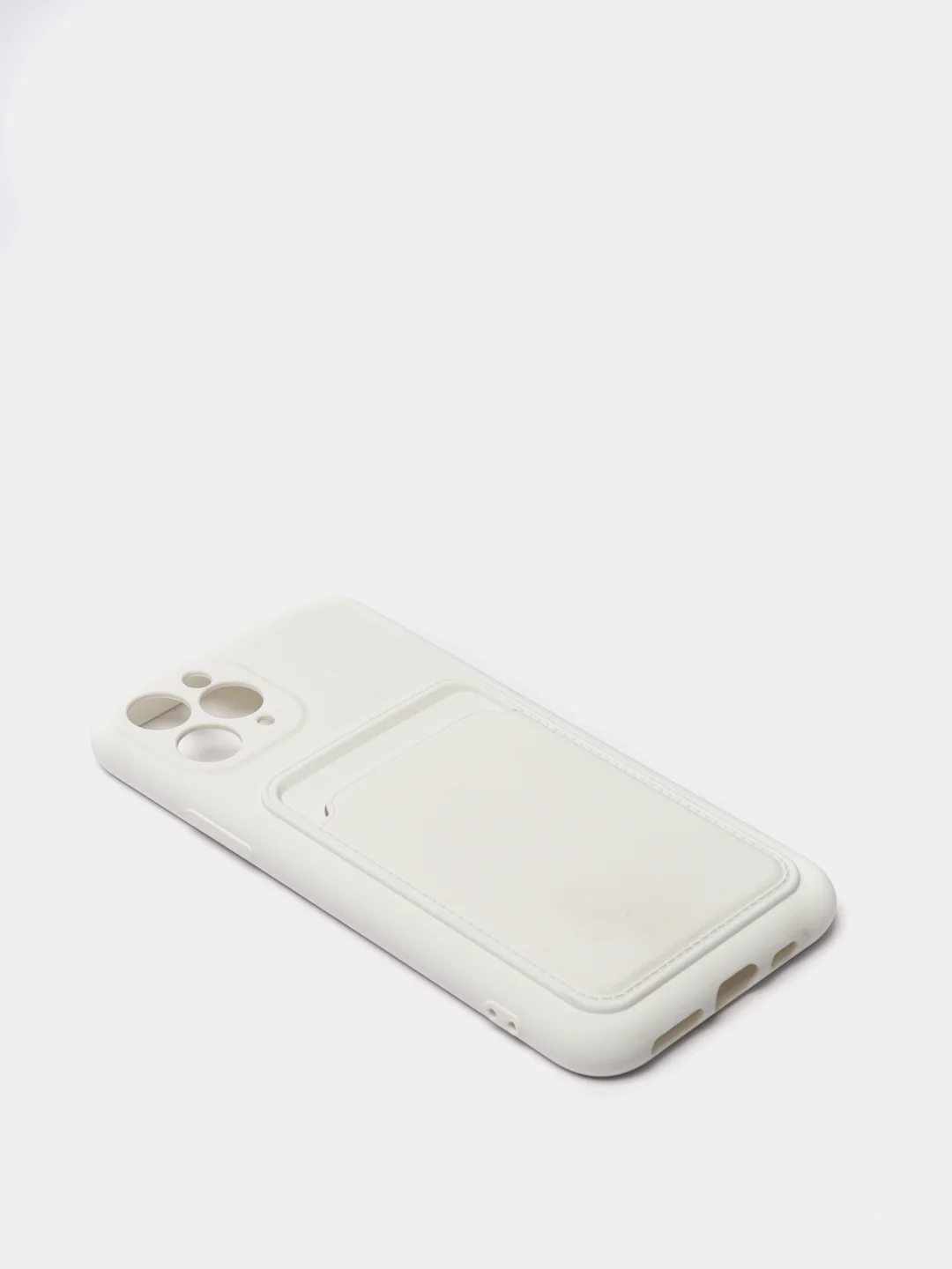Белый чехлы Iphone c кармашком для карт