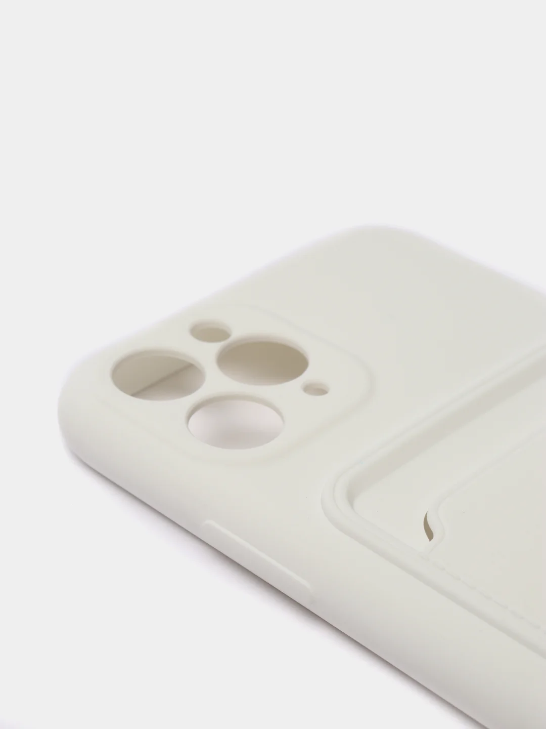 Белый чехлы Iphone c кармашком для карт