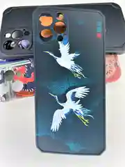 Чехол на iPhone 12 Pro силиконовый с принтом противоударный