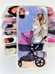 Чехол силиконовый с рисунком принтом "Девушки" для iPhone X, XS