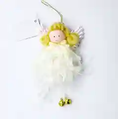 Новогодняя ёлочная игрушка-подвеска "Новогодние персонажи в белом"