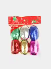 Лента упаковочная голография, ассорти 0,5 см х 10 м (набор 6 шт.)