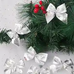 Золотой елочное украшение бантики/ Бантики на елку