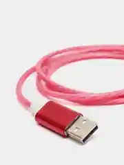 Красный кабель магнитный светящийся тype-с, для зарядки телефона