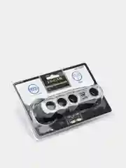 Разветвитель прикуривателя на 4 гнезда+2USB WF-4008, хаб, зарядное устройсво автомобильное