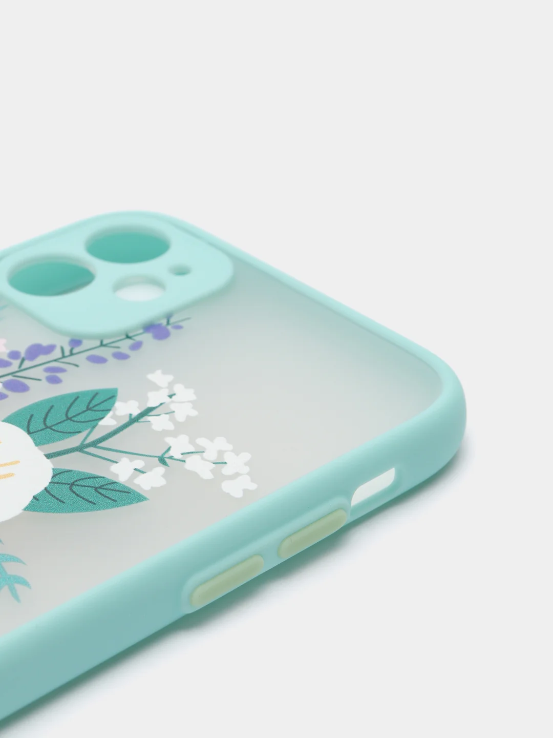 Бирюзовый чехол для iPhone 11, 11 Pro, 12, 12 Pro Max, XR с картинкой / рисунком