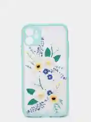Бирюзовый чехол для iPhone 11, 11 Pro, 12, 12 Pro Max, XR с картинкой / рисунком