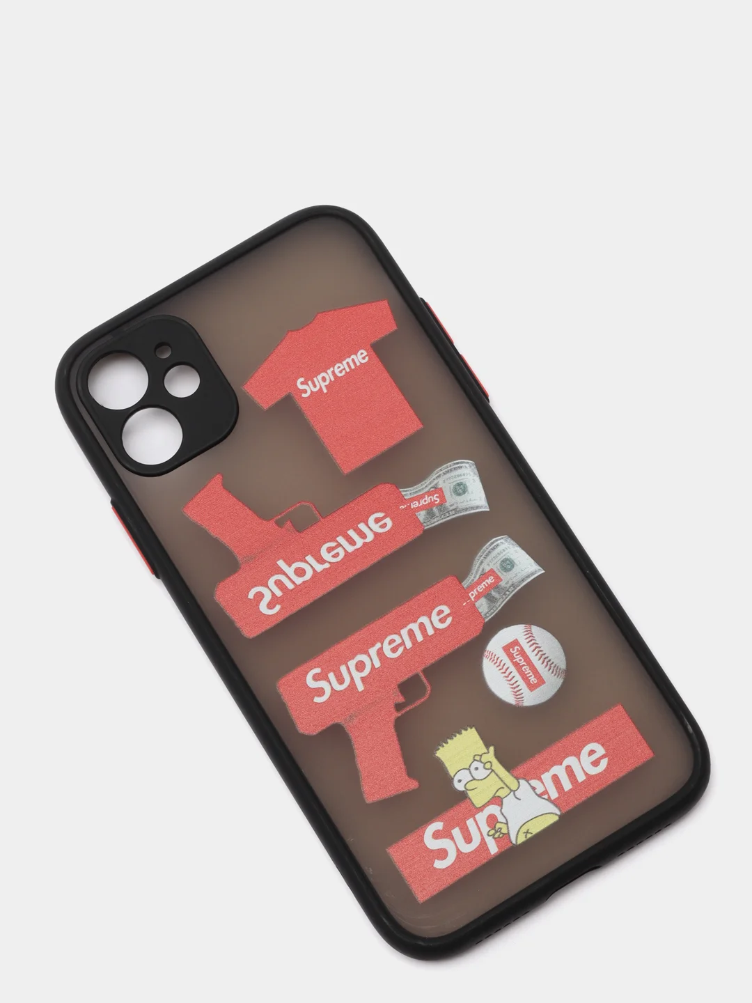 Черный чехол для iPhone 11, 11 Pro, 12, 12 Pro Max, XR с картинкой / рисунком