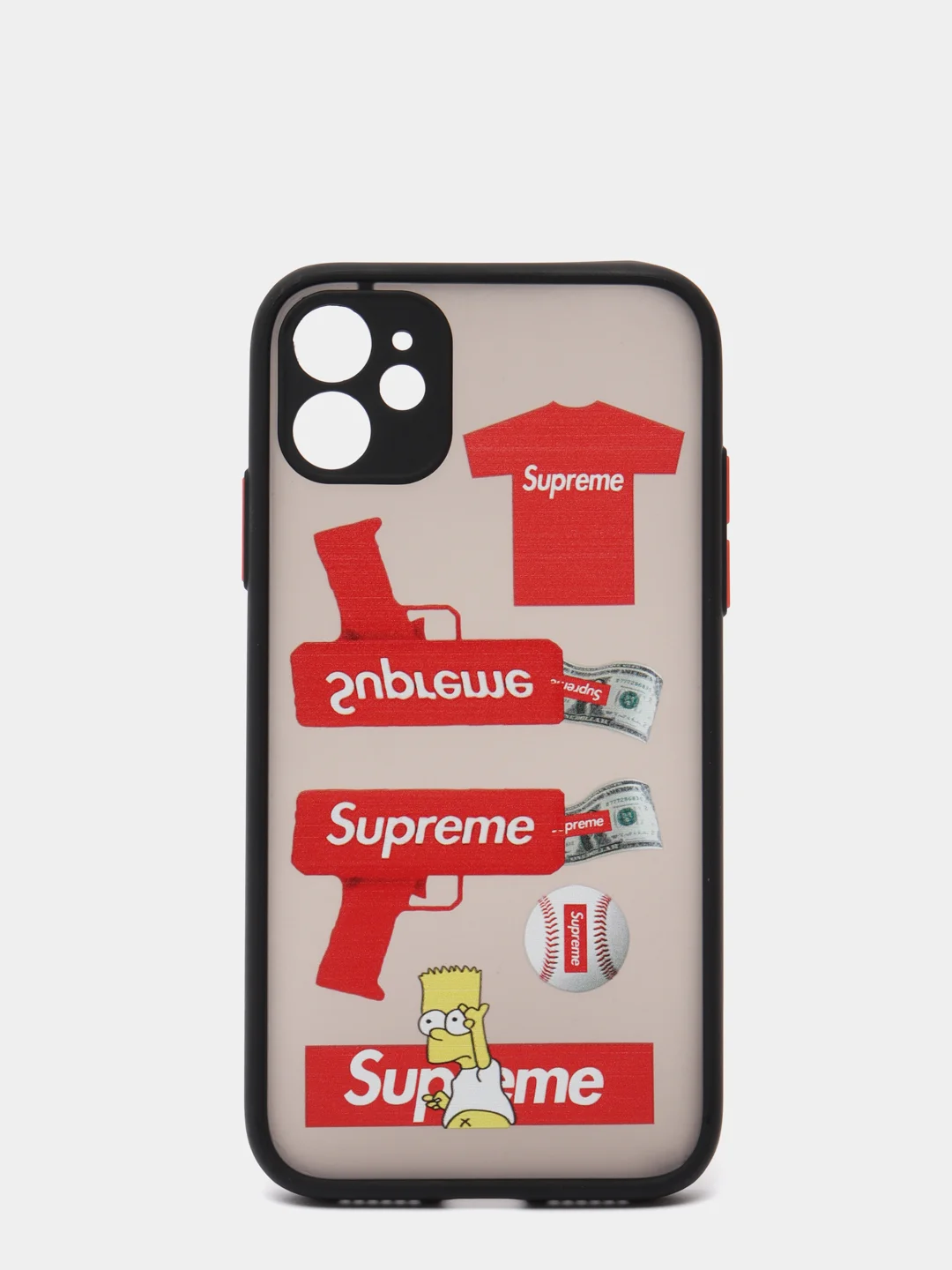 Черный чехол для iPhone 11, 11 Pro, 12, 12 Pro Max, XR с картинкой / рисунком