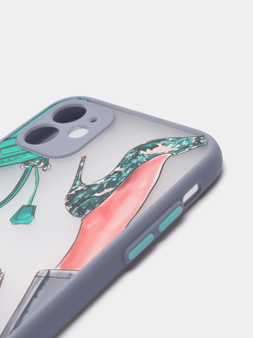 Синий меланж чехол для iPhone 11, 11 Pro, 12, 12 Pro Max, XR с картинкой / рисунком