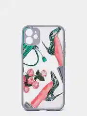 Синий меланж чехол для iPhone 11, 11 Pro, 12, 12 Pro Max, XR с картинкой / рисунком