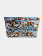 Конструктор MY WORLD Майнкрафт (Minecraft), 125-136 деталей, 4 вида