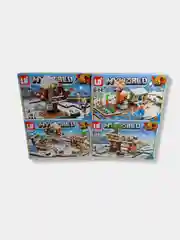 Конструктор MY WORLD Майнкрафт (Minecraft), 125-136 деталей, 4 вида