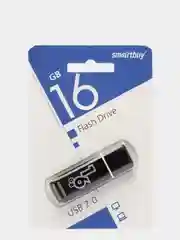 Черный usb флеш накопитель SmartBuy Glossy флешка 8 / 16 / 32 / 64 gb