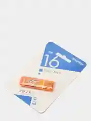 Оранжевый usb флеш накопитель SmartBuy Glossy флешка 8 / 16 / 32 / 64 gb