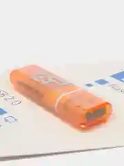 Оранжевый usb флеш накопитель SmartBuy Glossy флешка 8 / 16 / 32 / 64 gb