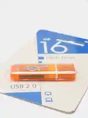 Оранжевый usb флеш накопитель SmartBuy Glossy флешка 8 / 16 / 32 / 64 gb