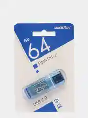 Синий usb флеш накопитель SmartBuy Glossy флешка 8 / 16 / 32 / 64 gb