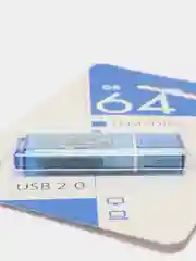 Синий usb флеш накопитель SmartBuy Glossy флешка 8 / 16 / 32 / 64 gb