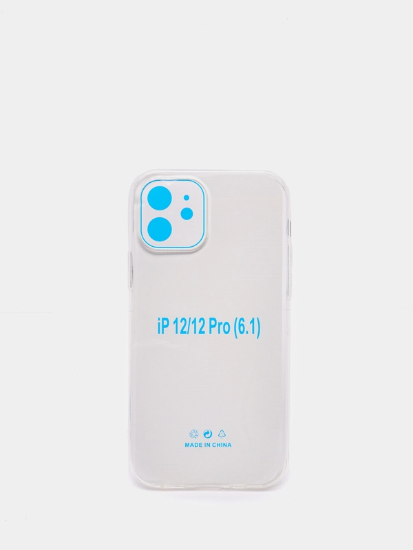 Чехол для iPhone 12/iPhone 12 Pro, силиконовый, прозрачный