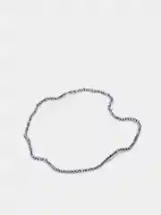 Серебряный бусины стеклянные, с гранями, с АВ эффектом, 4 мм