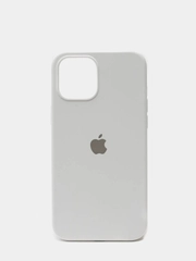 Чехол для iPhone 12 Pro Max 6.7" Silicone Case закрытый низ с логотипом