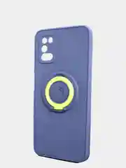 Темно-синий чехол для Realme C11, Samsung galaxy A72, c кольцом