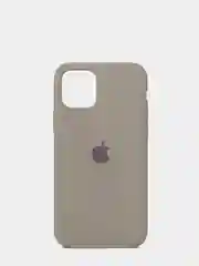 Серый чехол для iPhone 11 Pro 5.8" Silicone Case, закрытый низ с логотипом