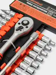 Набор головок торцевых 28пр. 1/4" АвтоDело 39848
