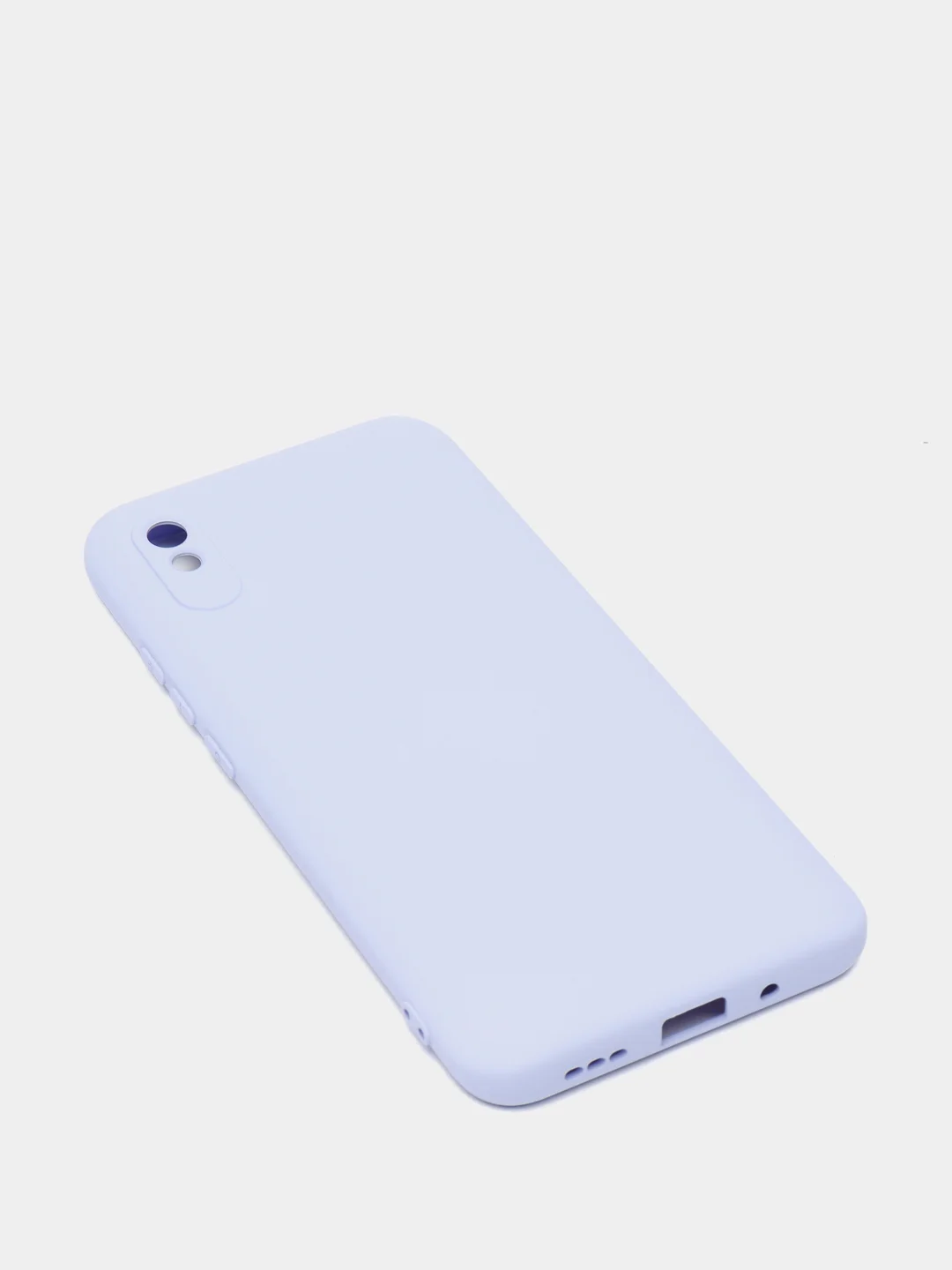 Лавандовый чехол Xiaomi Redmi 9A, Сяоми Редми 9А силиконовый Silicone Cover с закрытым низом